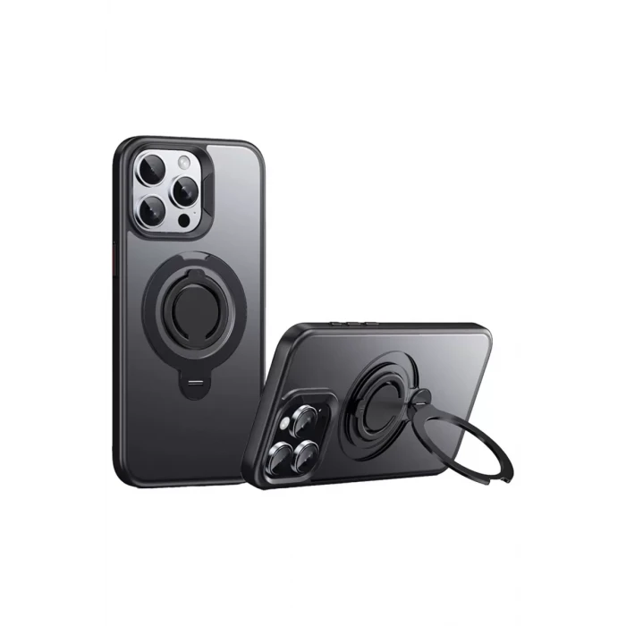 Joko Apple iPhone 15 Pro Avatar 360 Dönen Magsafe Kapak - Siyah