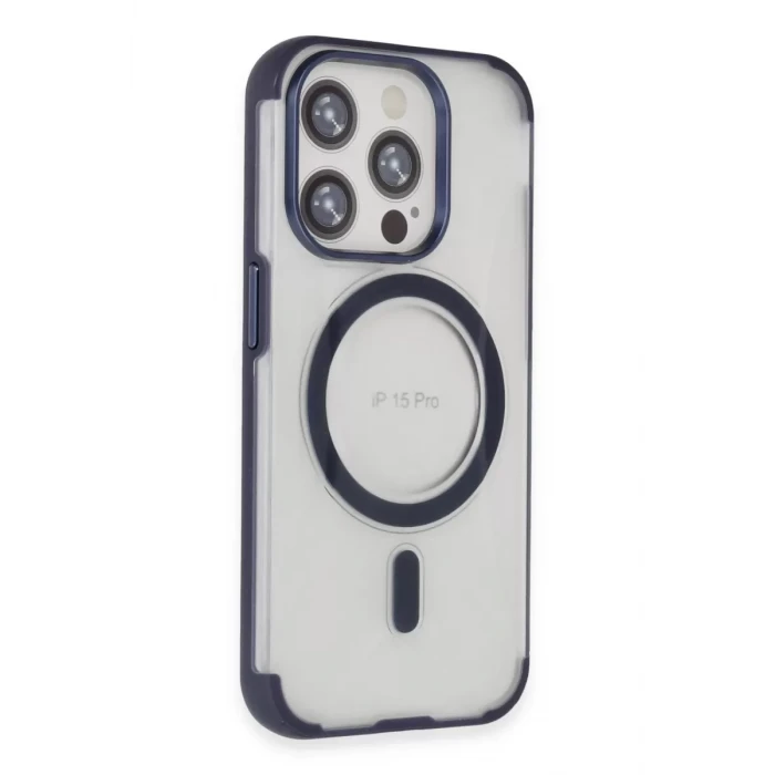 Joko Apple iPhone 15 Pro Hilton Magsafe Kapak - Lacivert