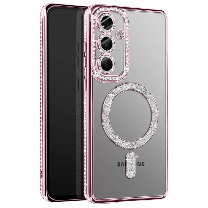 Newface Samsung Galaxy A37 5G Joke Simli Magneticsafe Kılıf - Pembe