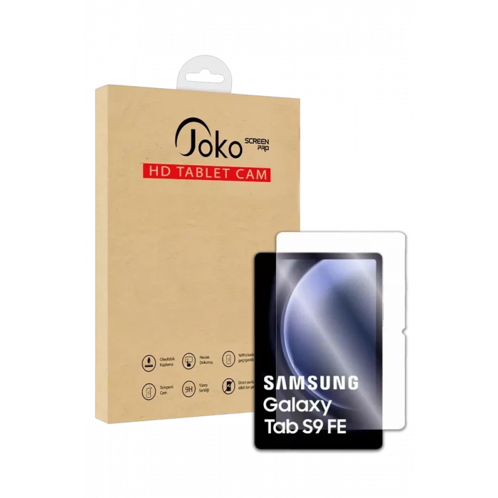 Joko Samsung Galaxy X610 Tab S9 FE Plus 12.4 HD Tablet Cam Ekran Koruyucu - Şeffaf