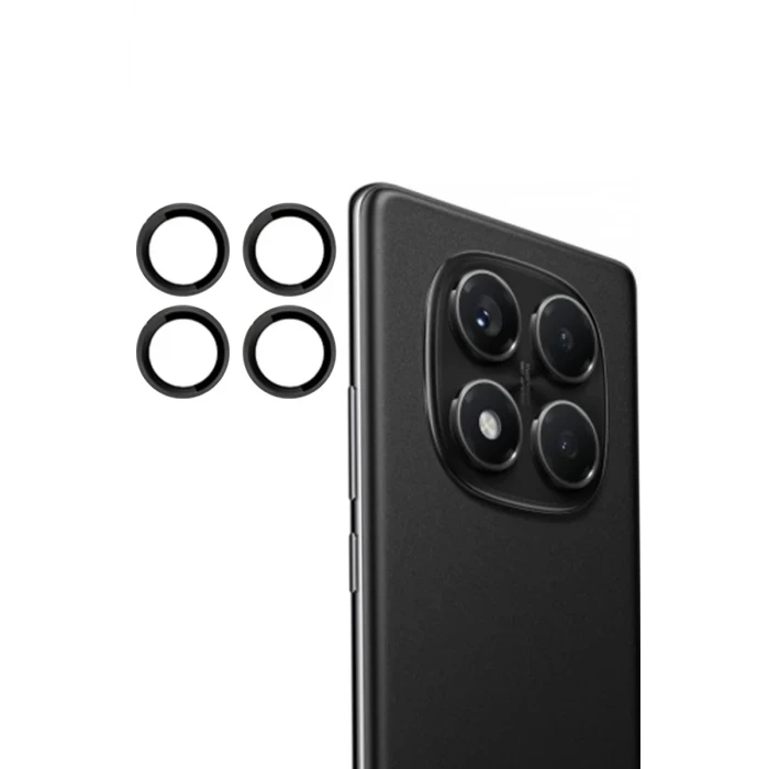Joko Xiaomi Redmi Note 14 Pro 4G PVD Metal Kamera Lens - Siyah