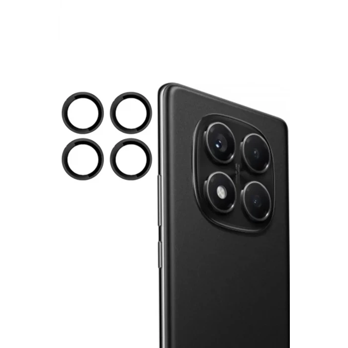 Joko Xiaomi Redmi Note 14 Pro 4G PVD Metal Kamera Lens - Siyah