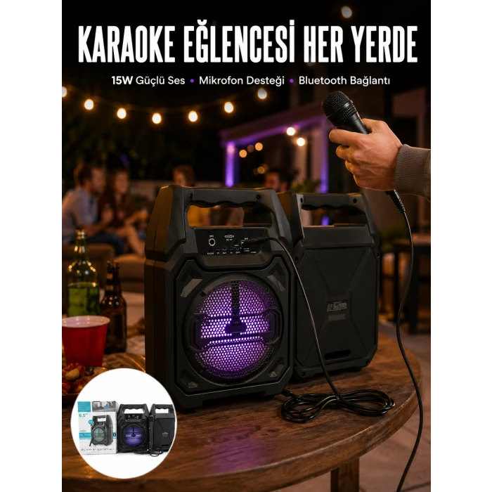 Kablosuz 6.5 İnç TWS Bluetooth Hoparlör Yeni Nesil
