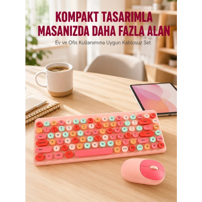 Kablosuz Bluetooth Klavye – Çoklu Cihaz Desteği, Akıllı Güç Tasarrufu Yeni Nesil