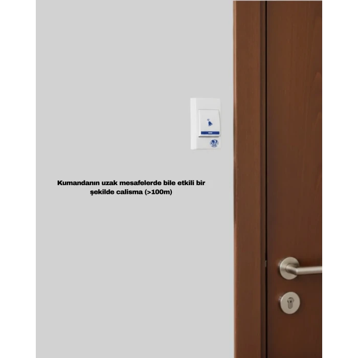 Kablosuz Kapı Zili Kolay Kurulumlu Modern Kullanım