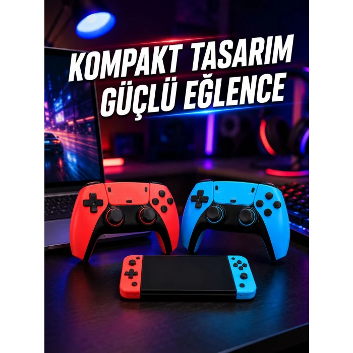 Kablosuz Retro Oyun Konsolu HDMI TV Bağlantılı Çift Gamepad Seti
