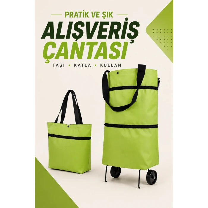 KATLANABİLİR ALIŞVERİŞ ÇANTASI