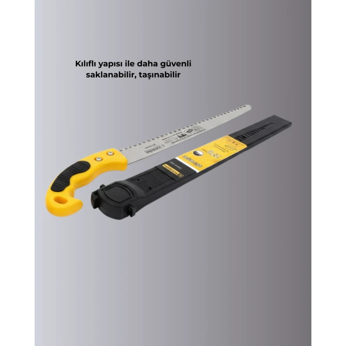 Kılıflı Budama Bahçe Testeresi 270 mm Düz Bıçaklı
