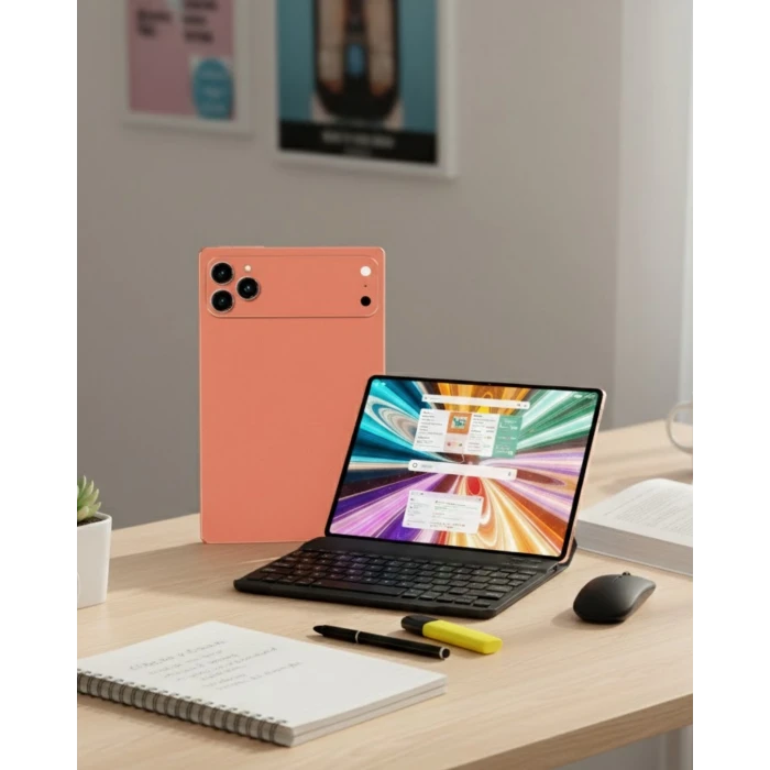 Klavyeli Android Tablet Geniş Hafıza Seçenekleri ve IPS Ekran