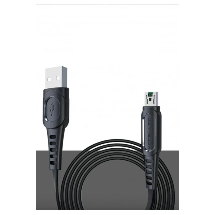 Konfulon DC24 Micro USB Kablo 1.2M 4A - Siyah