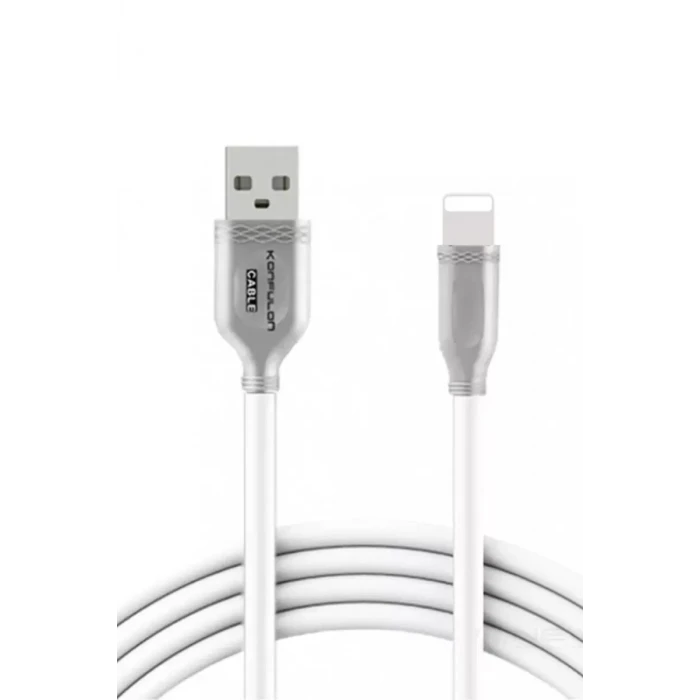 Konfulon S48 Lightning Kablo iphone Uyumlu 1M 3A - Beyaz