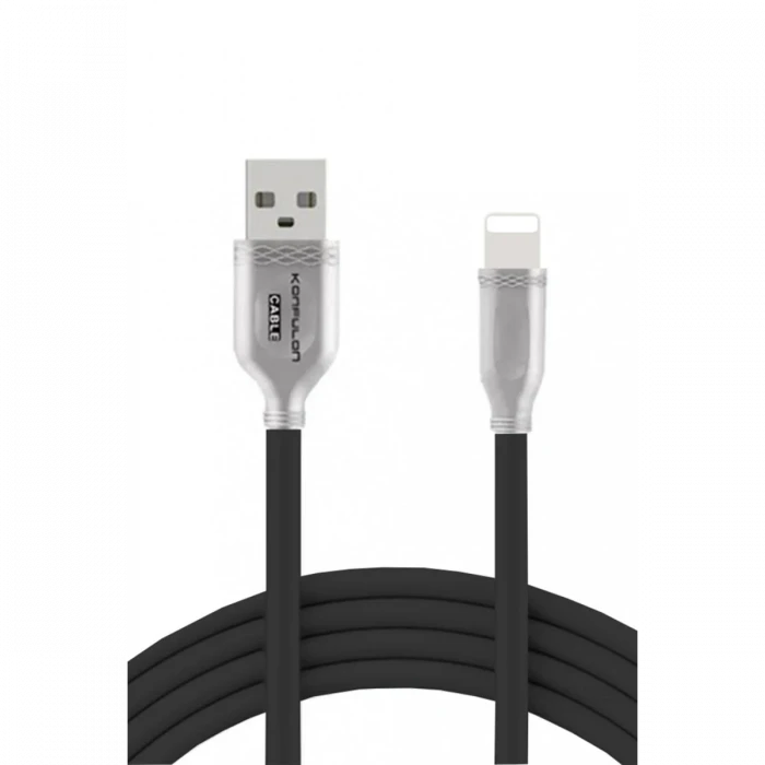 Konfulon S48 Lightning Kablo iphone Uyumlu 1M 3A - Siyah