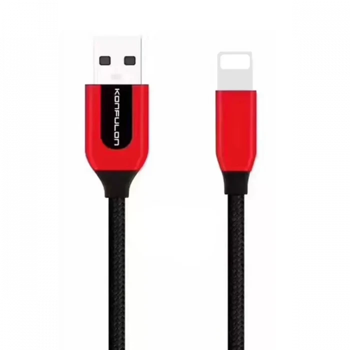 Konfulon S51 Lightning Kablo iphone Uyumlu 1M 3A - Siyah