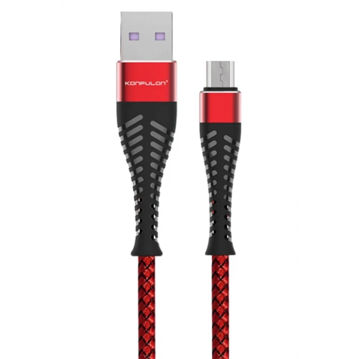 Konfulon S61 Micro USB Kablo 1.2M 2.1A - Kırmızı
