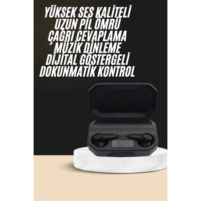 Kulak İçi Bluetooth Kulaklık Rgb Işıklı Çift Mikrofonlu iOS/Android Uyumlu BT 5.2 Yeni Nesil