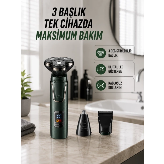 Kuru Kullanıma Uygun Erkek Tıraş Makinesi