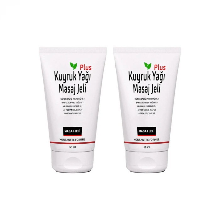 Kuyruk Yağı Masaj Jeli Plus 2 Adet 50 ml Konsantre Formül