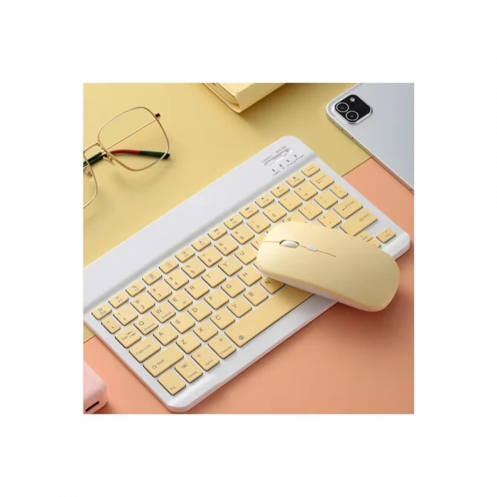 KYB71 Kablosuz Türkçe Q Klavye Mouse Set - Açık Yeşil