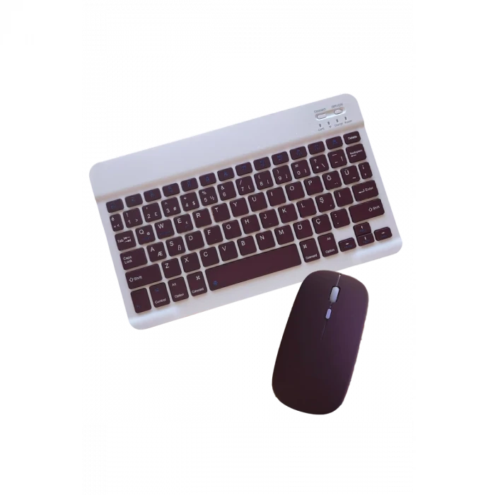 KYB71 Kablosuz Türkçe Q Klavye Mouse Set - Bordo