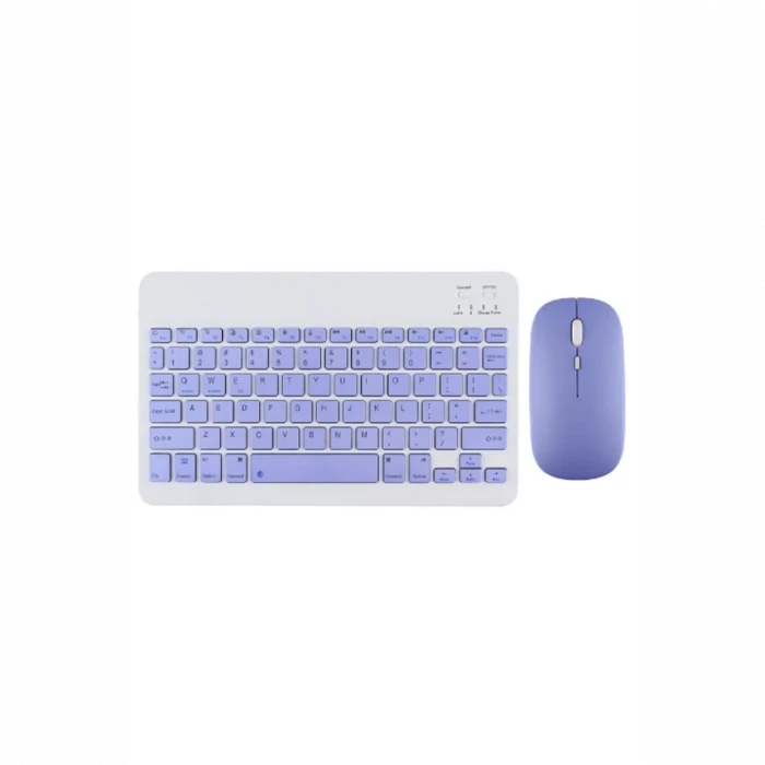 KYB71 Kablosuz Türkçe Q Klavye Mouse Set - Lila