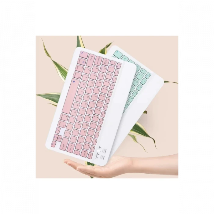 KYB71 Kablosuz Türkçe Q Klavye Mouse Set - Pembe