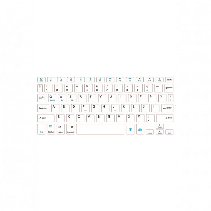 KYB71 Kablosuz Türkçe Q Klavye Mouse Set - Siyah
