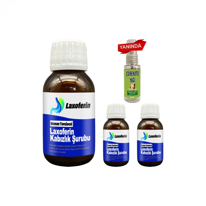 Laxoferin Şurup 50ml: 3 Şişe + Çörek OtuYağı / Bay&Bayan