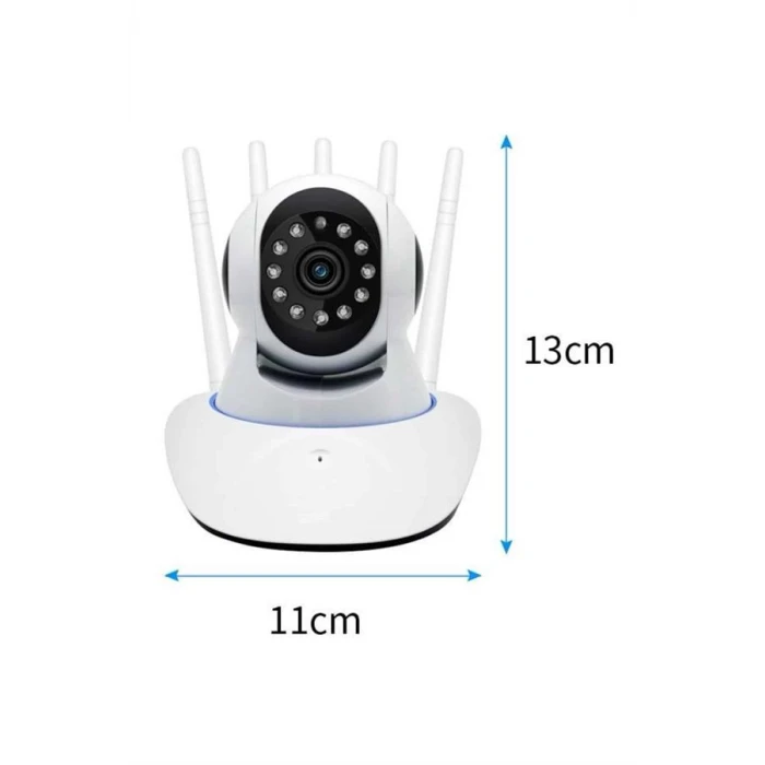 LED Aydınlatmalı 5 Antenli Motorlu 1080P Wifi Kamera Sensörlü Yeni Nesil