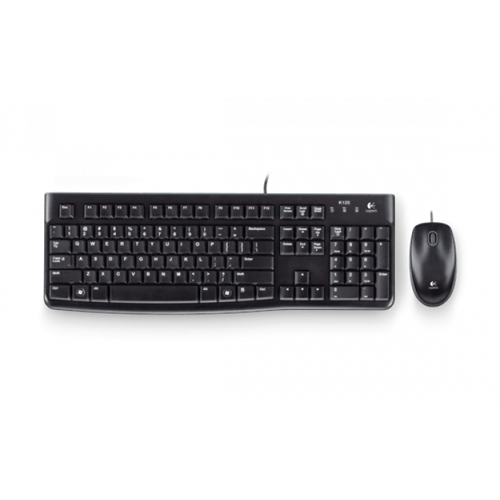 MK120 TR Q USB KABLOLU KLAVYE VE MOUSE SET SİYAH 920-002560