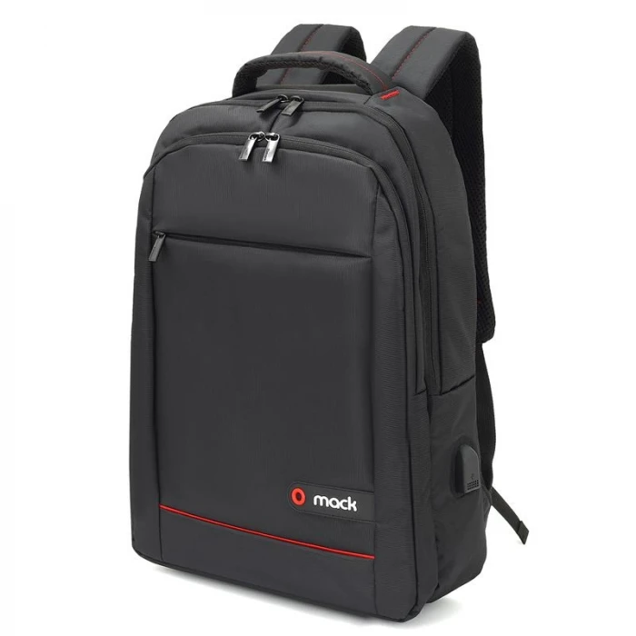 MACK MCC-006 15.6" OFFICE USB GİRİŞLİ NOTEBOOK SIRT ÇANTASI SİYAH