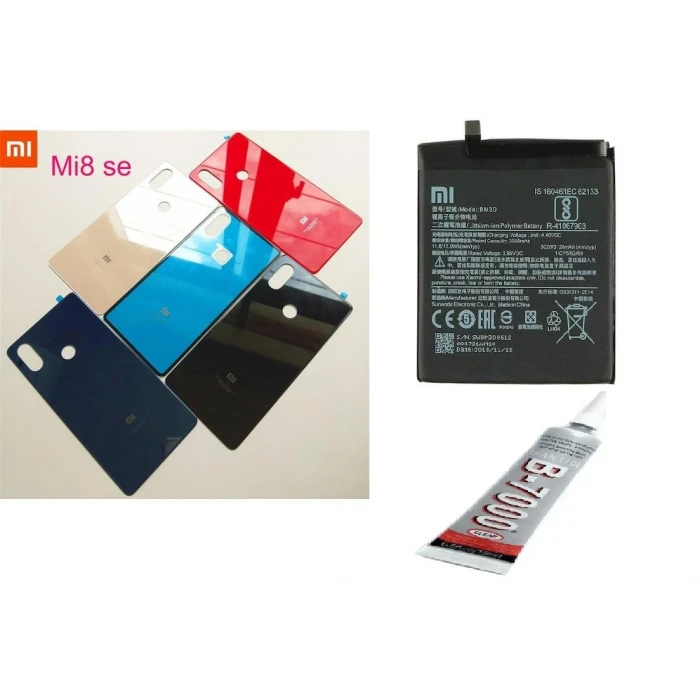 Mİ8 SE Uyumlu ARKA BATARYA KAPAĞI ,BATARYA VE B700