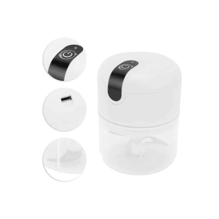 Mini Doğrayıcı Rondo Taşınabilir Mini El Blender Paslanmaz Çelik