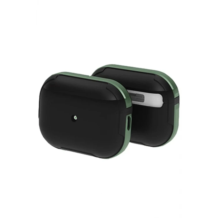 Movenchy Apple Airpods 3 (3.nesil) MO-A8 Armor Kılıf - Koyu Yeşil
