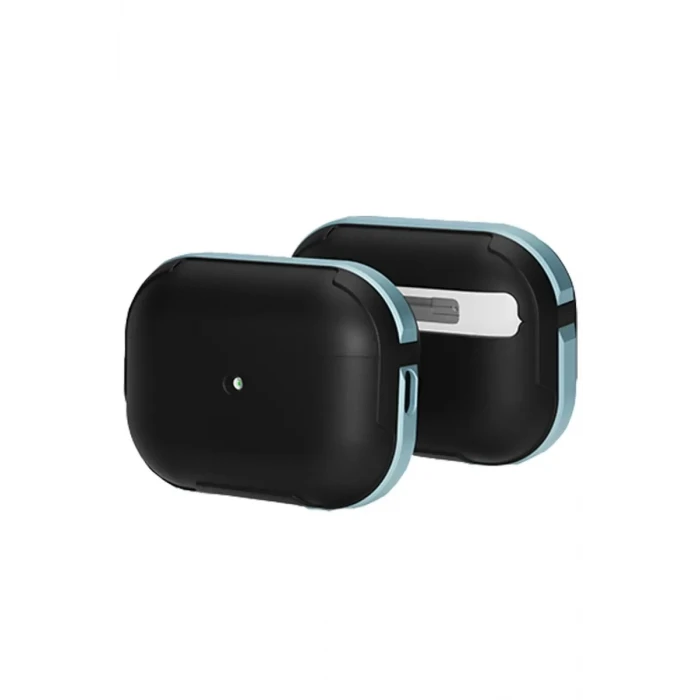 Movenchy Apple Airpods Pro 2 (2.nesil) MO-A8 Armor Kılıf - Sierra Blue