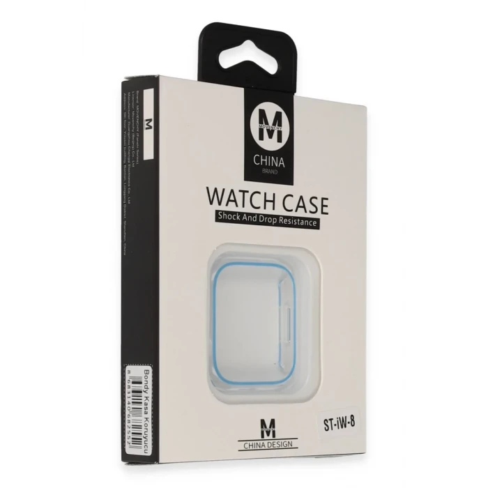 Movenchy Apple Watch 45mm Bondy Kasa Koruyucu - Mavi