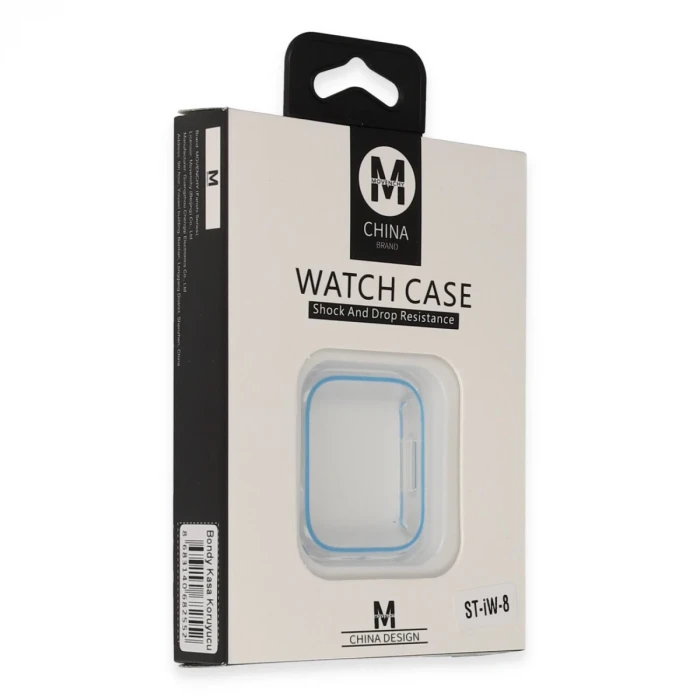 Movenchy Apple Watch 45mm Bondy Kasa Koruyucu - Mavi