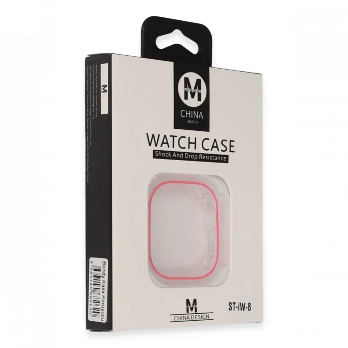 Movenchy Apple Watch 45mm Bondy Kasa Koruyucu - Pembe