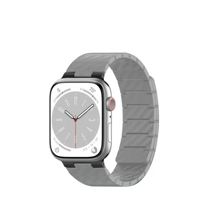 Movenchy Apple Watch 45mm Carbon Steel Kordon - Yıldız Işığı