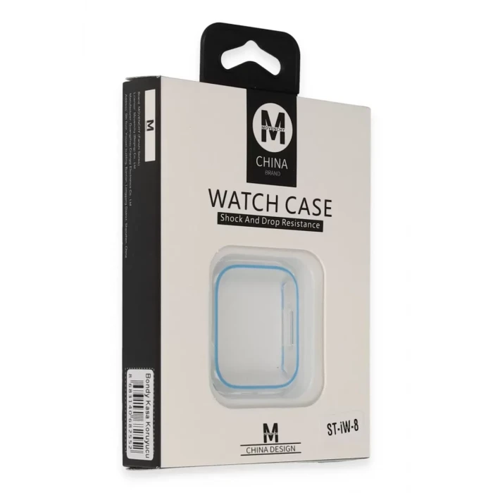 Movenchy Apple Watch 45mm Bondy Kasa Koruyucu - Mavi