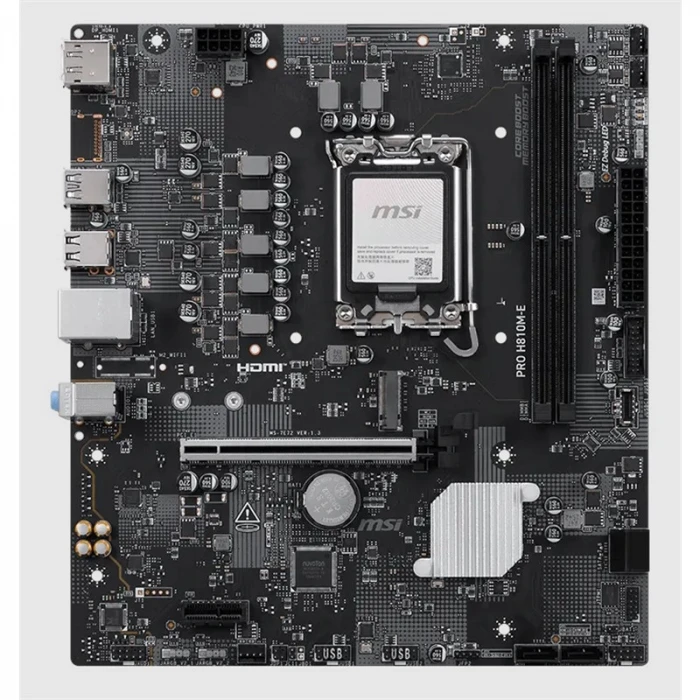 MSI PRO H810M-E DDR5 6400MT/S 1XHDMI 1XDP 1XM.2 USB 3.2 MATX 1851P (INTEL ULTRA PROCESSORS SERIES 2)