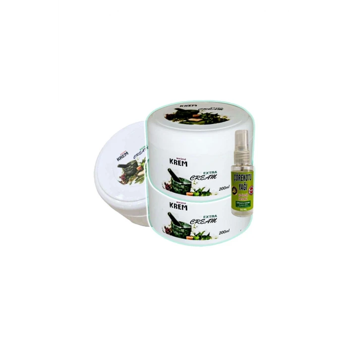 Mucizevi Krem Rahatlatıcı  Bakım Masaj Kremi 3x125 ml+30 ml Çörek Otu Yağı ile