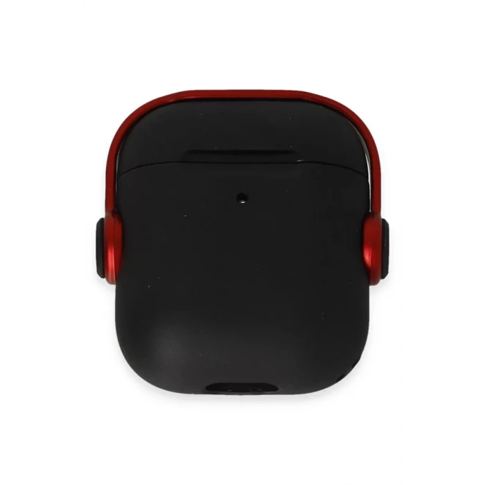 Newface Apple Airpods 2 (2.nesil) Cool Kılıf - Siyah-Kırmızı