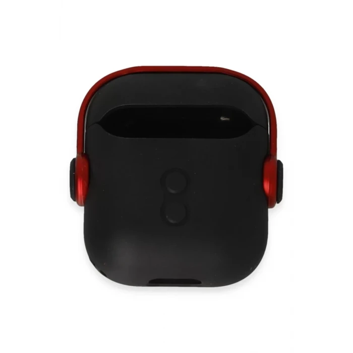 Newface Apple Airpods 2 (2.nesil) Cool Kılıf - Siyah-Kırmızı