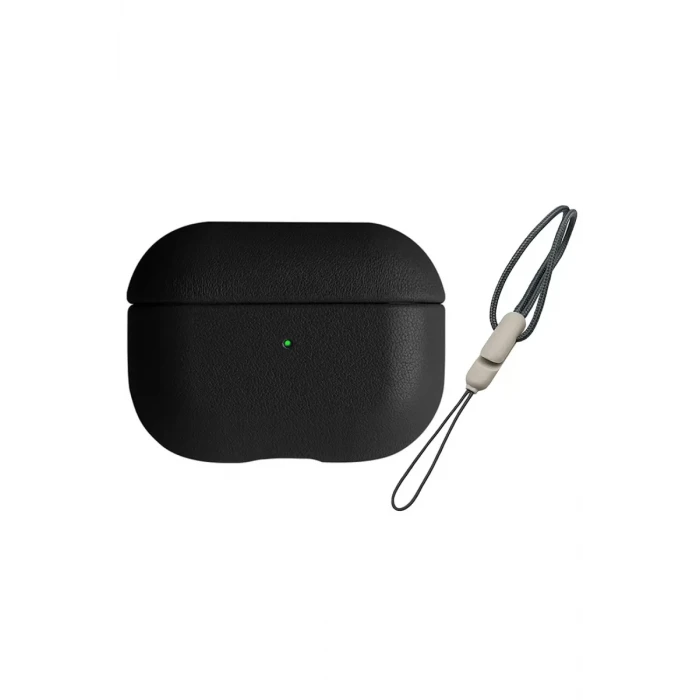 Newface Apple Airpods 3 (3.nesil) 405 Deri Kılıf - Siyah