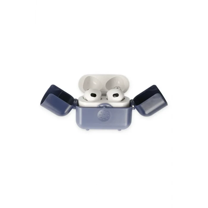 Newface Apple Airpods 3 (3.nesil) Basmalı Kılıf - Mavi-Lacivert