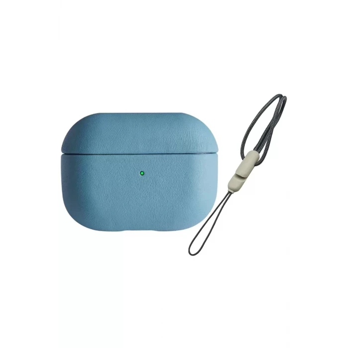 Newface Apple Airpods Pro 2 (2.nesil) 405 Deri Kılıf - Sierra Blue