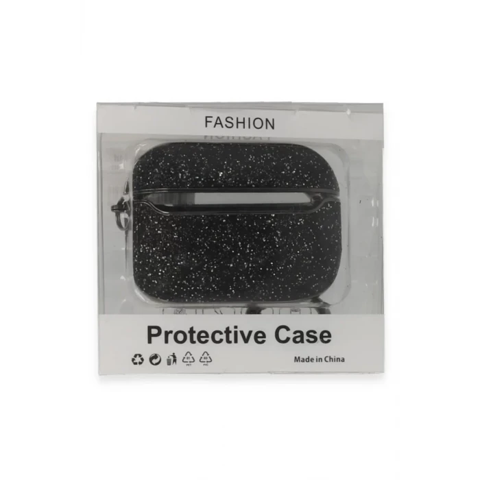 Newface Apple Airpods Pro 2 (2.nesil) Spell Simli Kılıf - Siyah