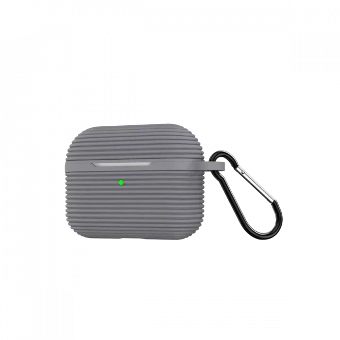 Newface Apple Airpods Pro 3 (3.nesil) Raven Silikon Kılıf - Gri