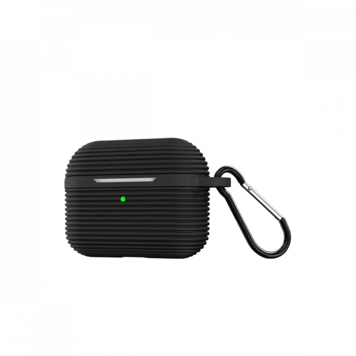 Newface Apple Airpods Pro 3 (3.nesil) Raven Silikon Kılıf - Siyah