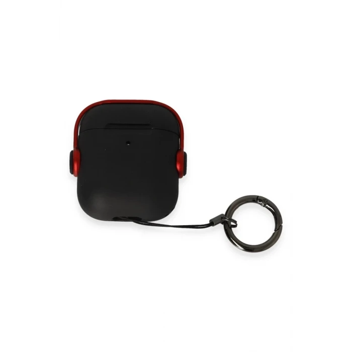 Newface Apple Airpods 2 (2.nesil) Cool Kılıf - Siyah-Kırmızı